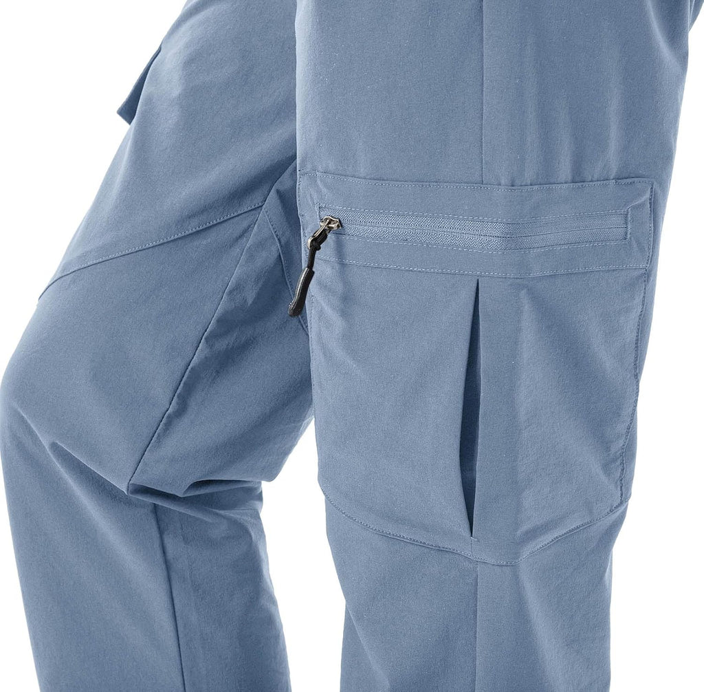 Rdruko Women's Hiking Cargo Pants Water-Resistant Quick Dry UPF 50+ Travel Camping Work Pants Zipper Pockets