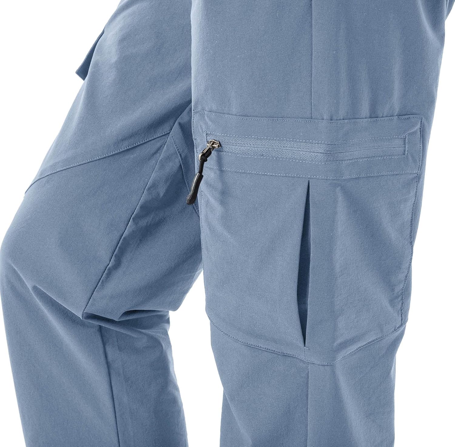Rdruko Women's Hiking Cargo Pants Water-Resistant Quick Dry UPF 50+ Travel Camping Work Pants Zipper Pockets
