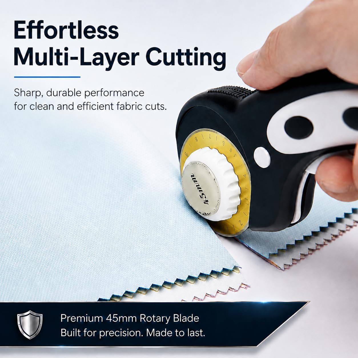 Titanium Coated 10 Packs 45mm Rotary Cutter Blades 45mm Quilting supplies Rotary Cutter Blades for fabric by SSPONT, compatible with OLFA,Fiskars,Mr.Pen,DAFA,Truecut etc. Sharp and Durable
