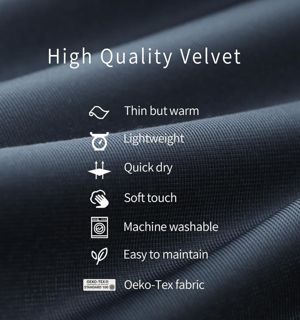 Litume Velvet Sleeping Bag Liner No Zipper Mummy Sleep Sack Backpacking, Camping, Traveling, Hotel, Hostal, Traveling, Lightweight Compact Drawstring Hood Skin Friendly