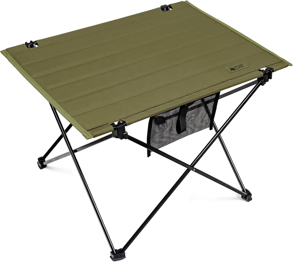 ONETIGRIS Foldable Camping Table, Lightweight Portable Table Sturdy & Quick Setup, Holds Up to 66 lbs, Perfect for Camping, Hiking, Backpacking, Picnic, Beach, Travel