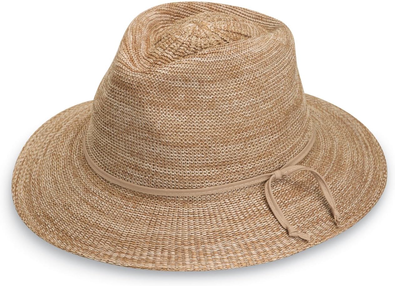 Wallaroo Hat Company Women's Victoria Fedora – UPF 50+ UV Protection, Wide Brim, Packable & Adjustable Sun Hat