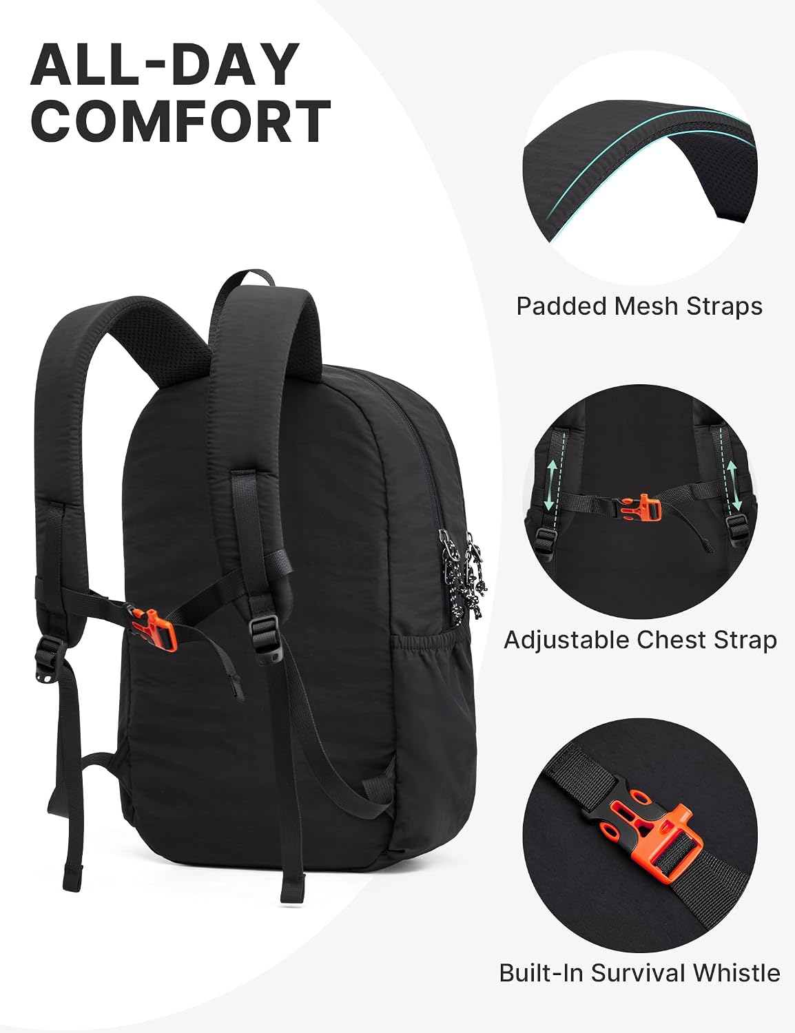 G4Free 15L Hiking Backpack Lightweight Small Daypack for Women Men