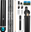 IIQ Pool Cues Stick, Pool Cue Stick Sets of 4/3/1 Cue Sticks 58 inch Pool Cues Adult Canadian Maple Wood Billiard Stick