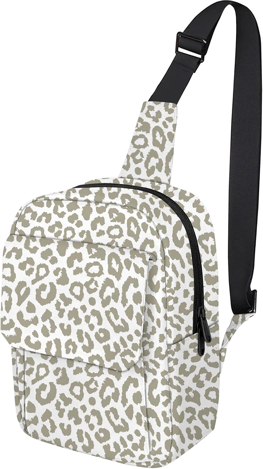 Cute Small Camera Bag with Photographer Camera Sling Bag Waterproof Dslr Camera Case Compatible with Nikon Sony Lightweigth for Women or Men（Black Leopard Cheetah）