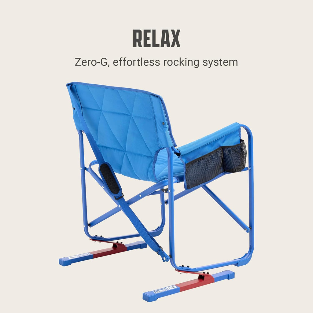 Coleman Pro Rocker Chair, Easy & Fast Folding, Up to 250lb Capacity, Great for Camping, Easily Portable, Neptune