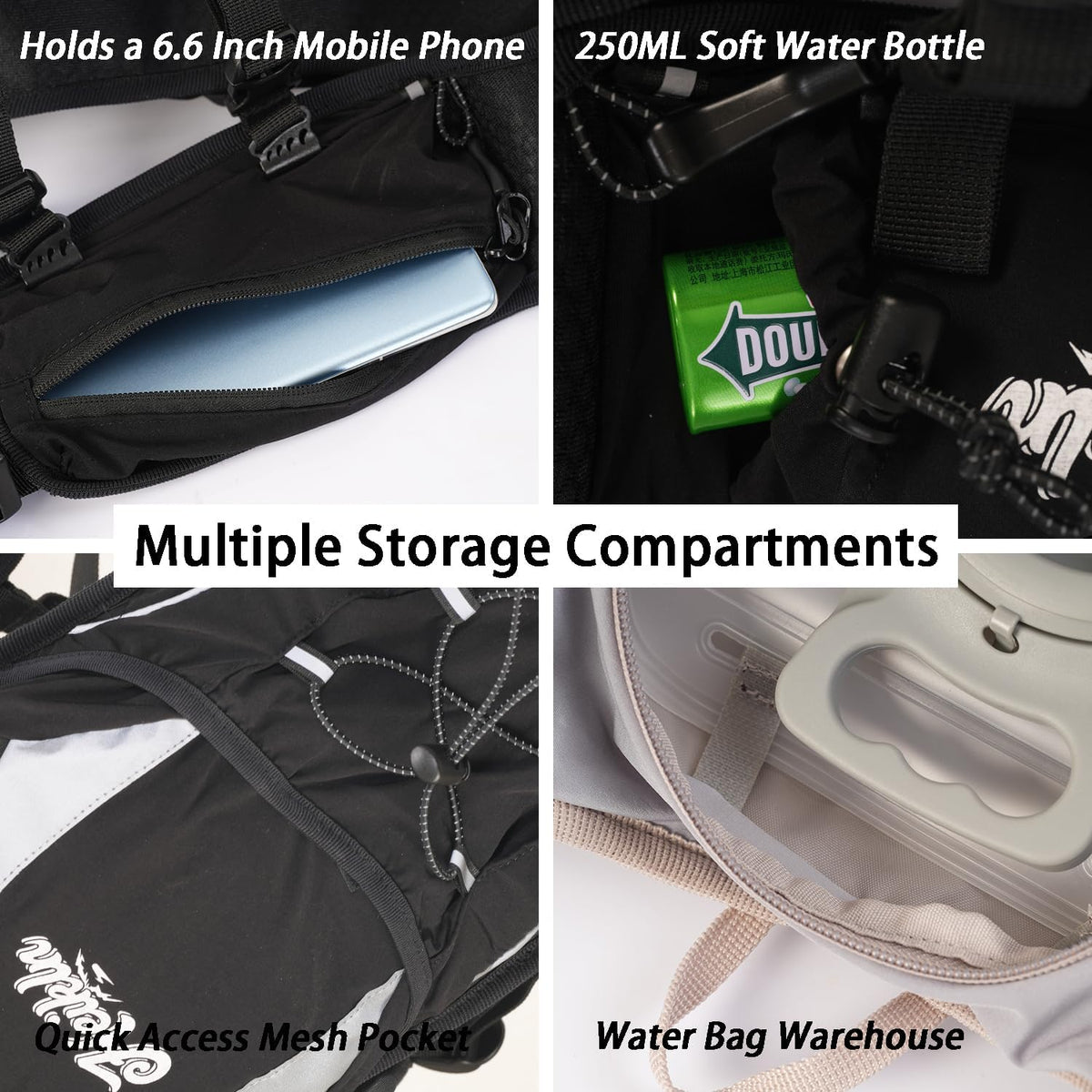 HEIKLN Hydration Backpack,Lightweight Water Backpack with 2L Water Bladder Running Hydration Vest Backpack for Hiking Running Cycling Hiking