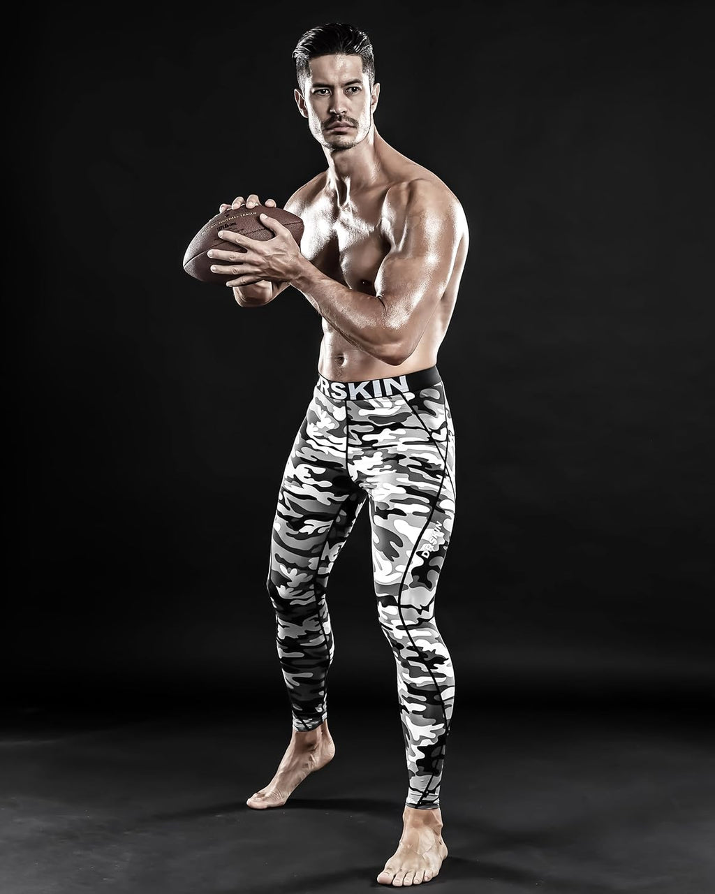 DRSKIN Men’s Compression Pants (5/4/3 Pack) Quick Dry Tights Leggings Sports Baselayer Running Gym Workout