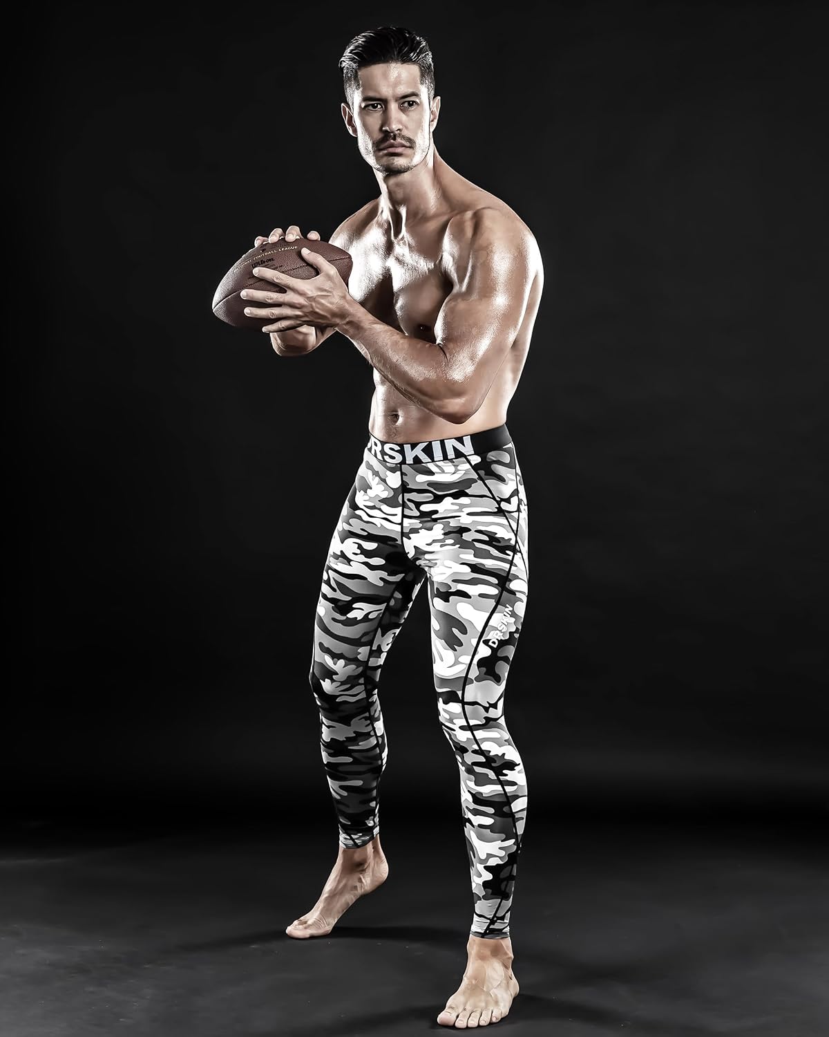 DRSKIN Men’s Compression Pants (5/4/3 Pack) Quick Dry Tights Leggings Sports Baselayer Running Gym Workout