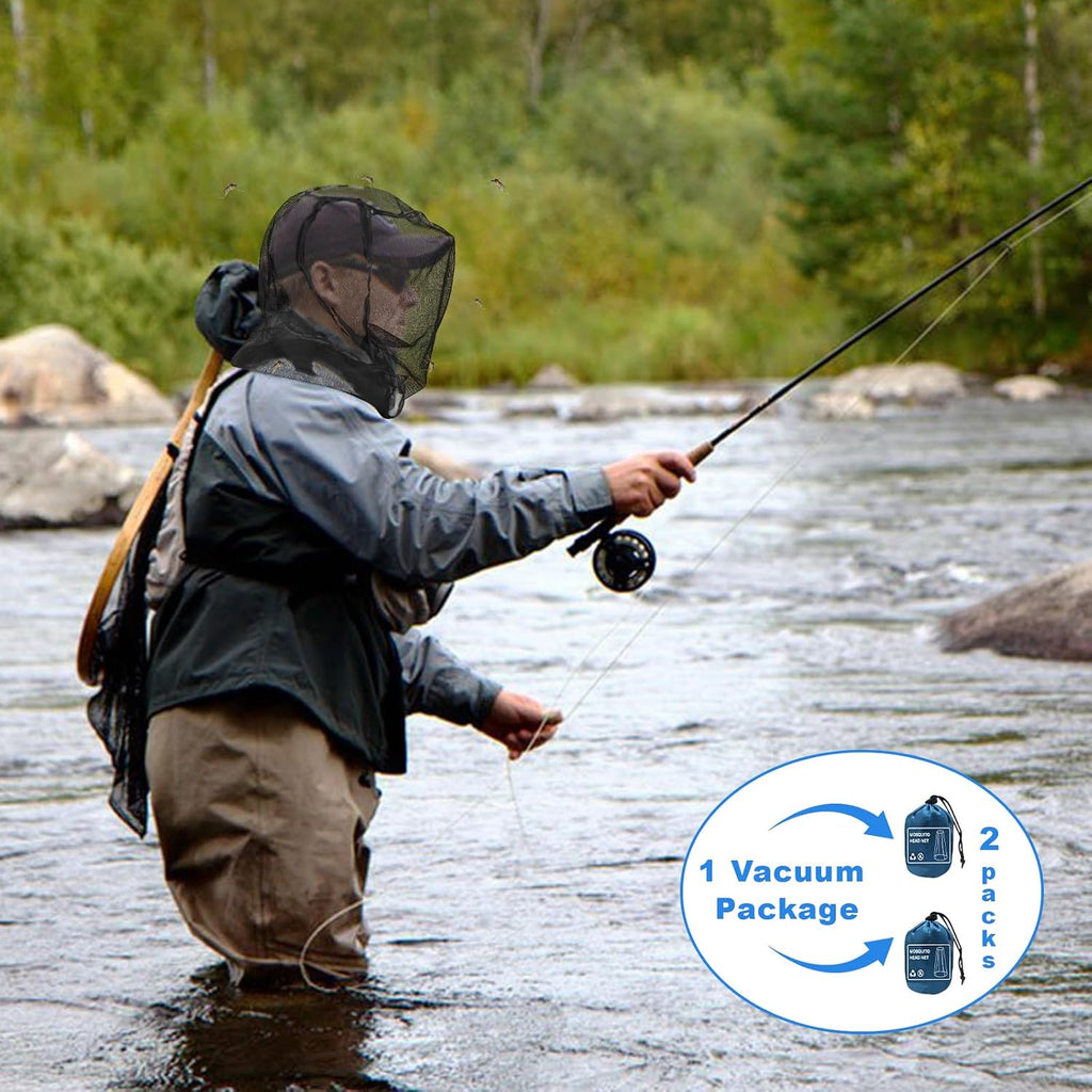 South to East Mosquito Head Net for Insects 4 Pack, Fly & Bug Protection