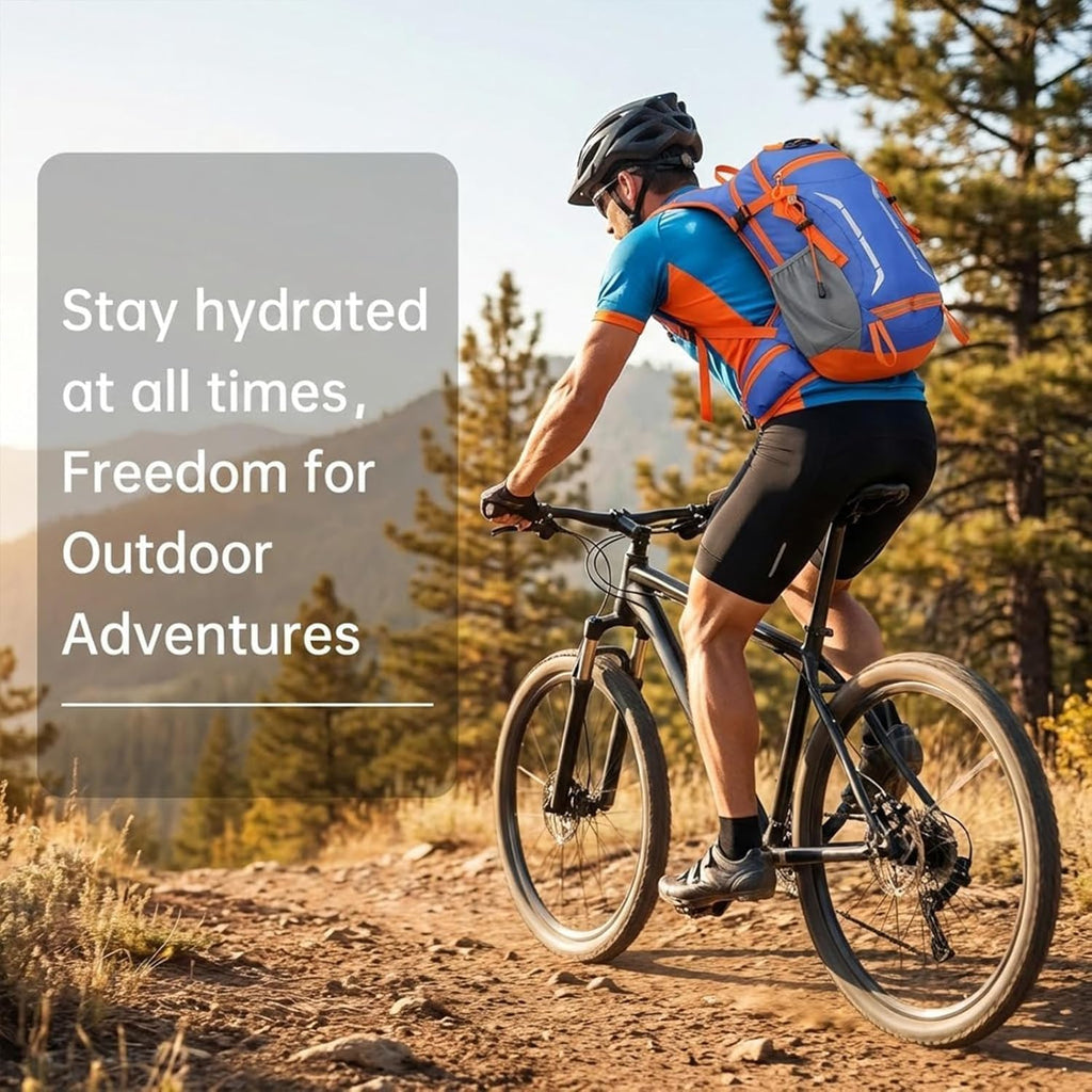 12L Hydration Backpack for Men Women,Lightweight Hydration Pack with 2L Water Bladder, Water Backpack for Cycling,Hiking,Rave,Biking and Running Outdoor Activities