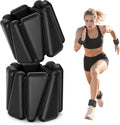 Ankle Weights 2 lb Set for Women & Men - Adjustable Wrist/Leg Weights with Soft Neoprene & Metal D-Ring, Sweat-Proof for Walking Running Pilates HIIT At Home Workout