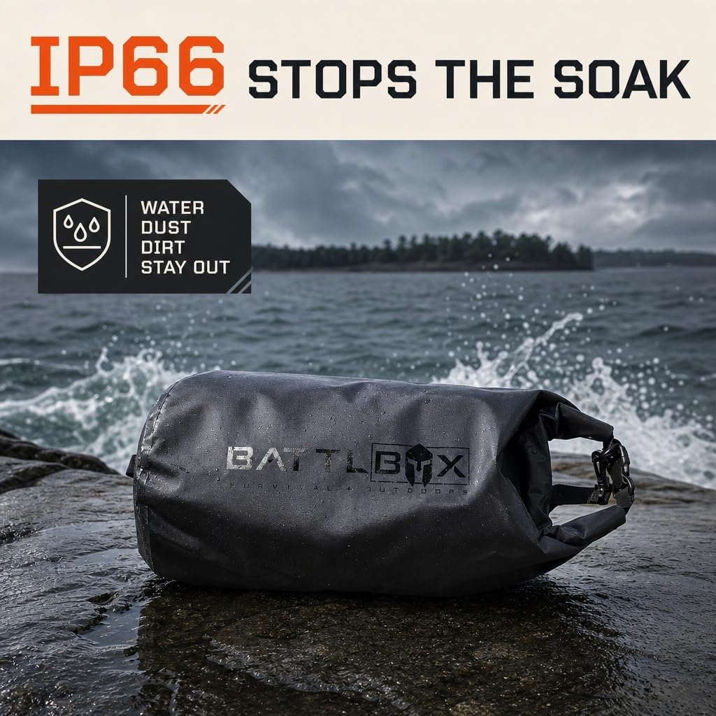 BATTLBOX 30L Waterproof Dry Bag Backpack, Roll Top Floating Dry Sack