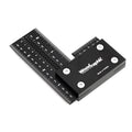 4 Inch Precision Woodworking Square, KOLAS Certified Squareness Tested, Laser Engraved Scales, Aluminum Framing & Machinist Square