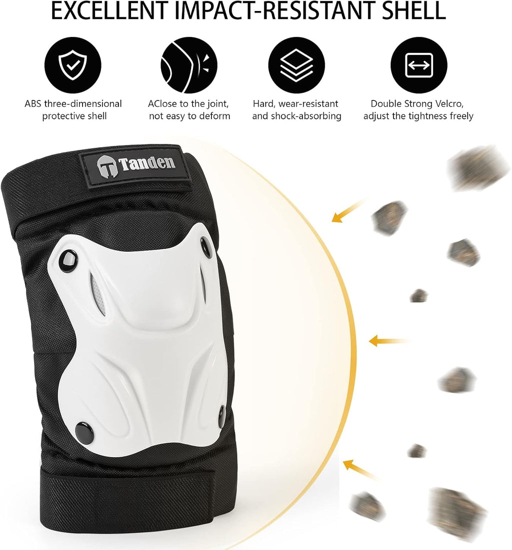 Tanden Skating Protective Gear Knee and Elbow Pads Wrist Guards for Roller Skating Skateboarding, Skate Pads Adult Knee Pads