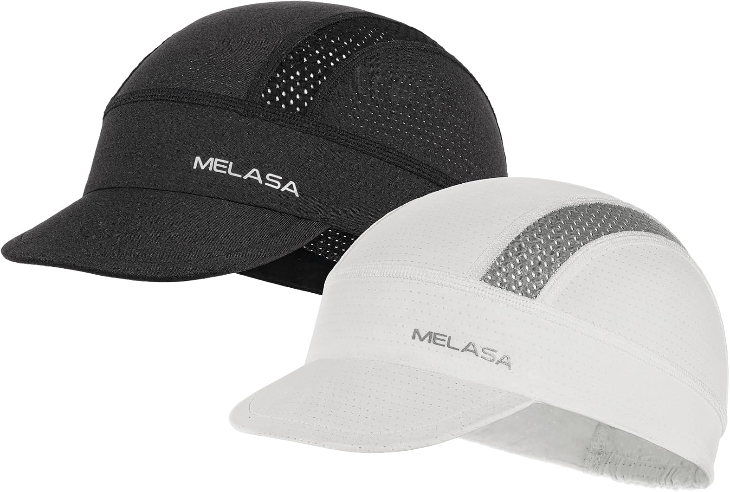 MELASA 2 Packs Lightweight Cycling Cap Breathable Mesh