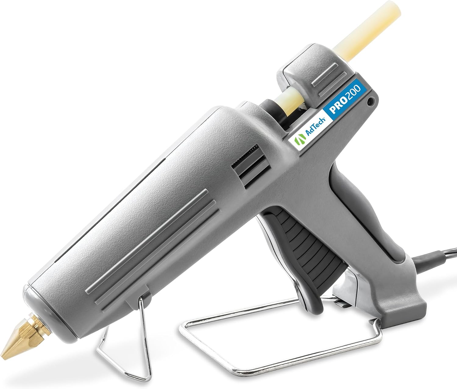 AdTech Industrial Strength Full Size High-Output Hot Melt Glue Gun – Professional Grade Hot Glue Gun for Carpentry, Repairs & Remodeling, Grey, 200 watts - 189