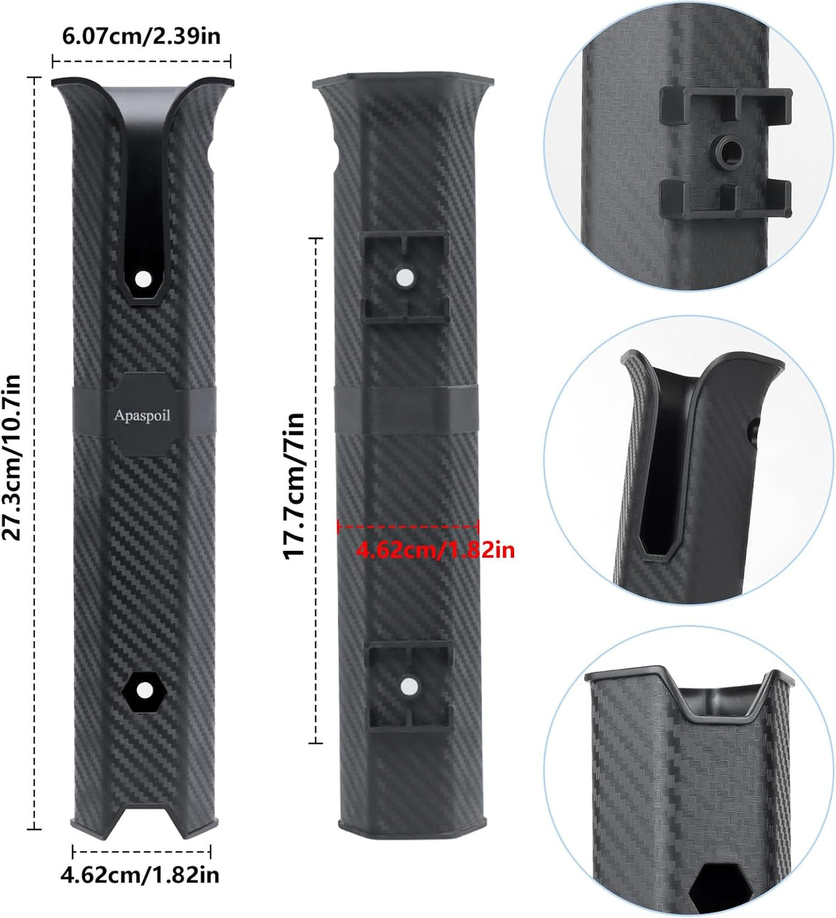 8 Pack Plastic Fishing Rod Holders Racks for Boat