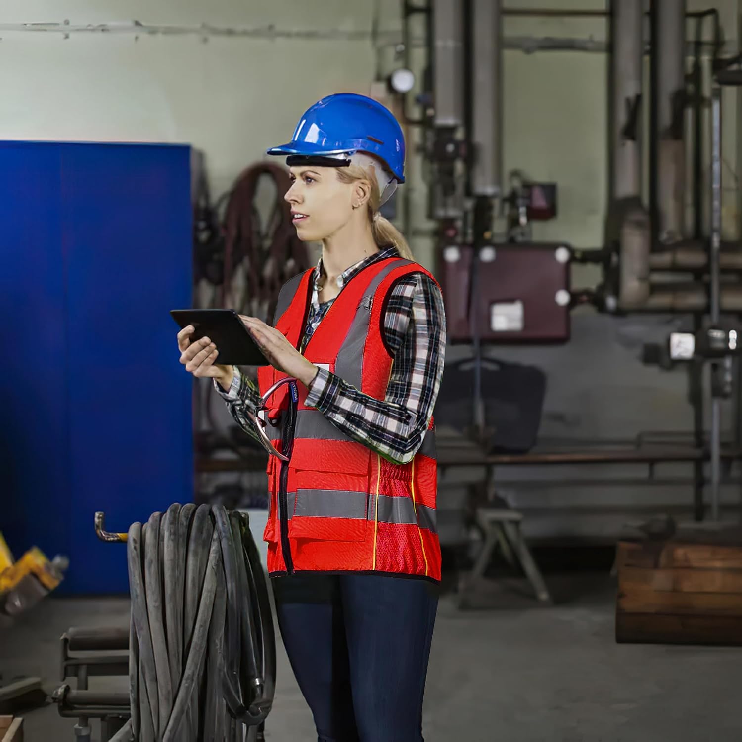 A-SAFETY High Visibility Reflective Safety Vest Customize Logo (XS-8XL)