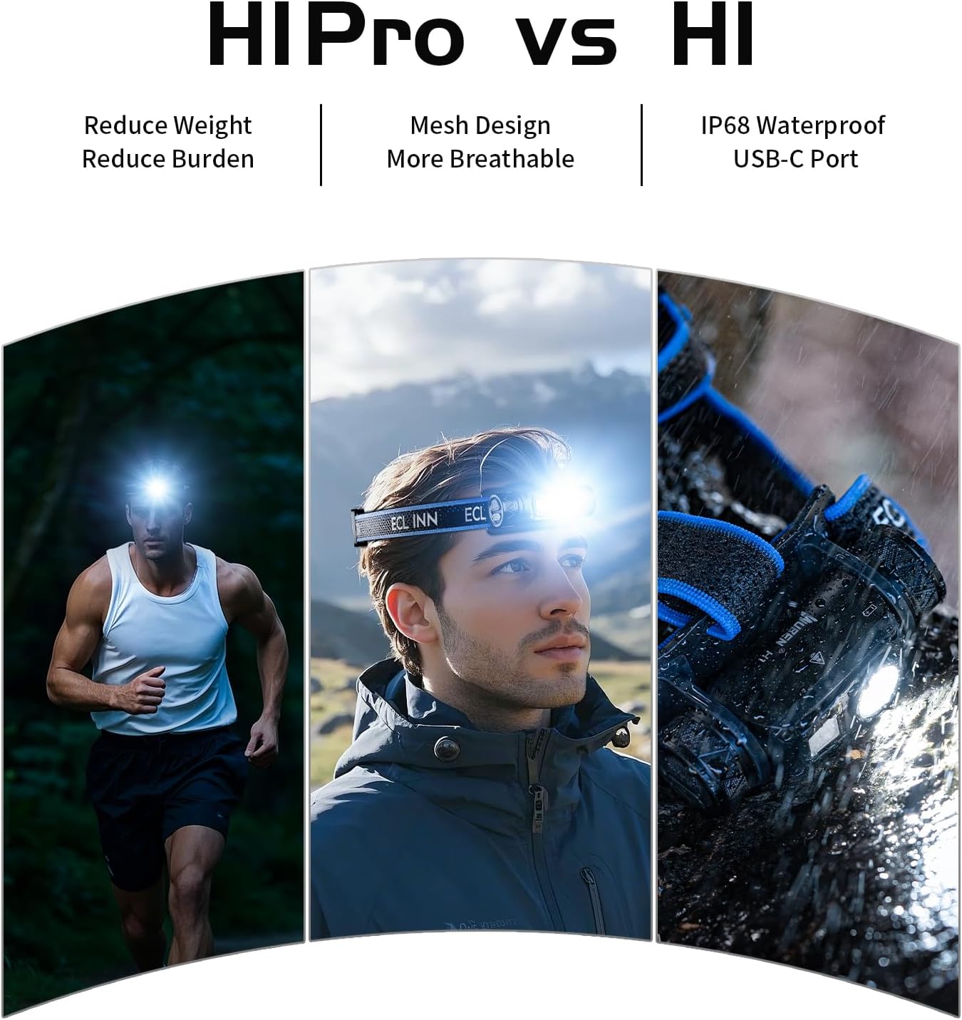 WUBEN H1 Pro Rechargeable Headlamp, 1200 High Lumen Ultra Bright
