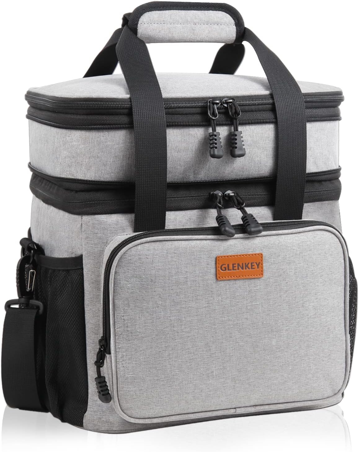 GLENKEY Expandable Lunch Box Insulated Leakproof Cooler Bag Work Outdoor