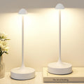 Kakanuo Rechargeable Cordless Table Lamp, Battery Operated Lamps, 3-Color Stepless Dimming, Portable Wireless Desk Lamp, LED Lighting for Dining Room, Restaurant, Office, Bar, Home(White 2 Pack)