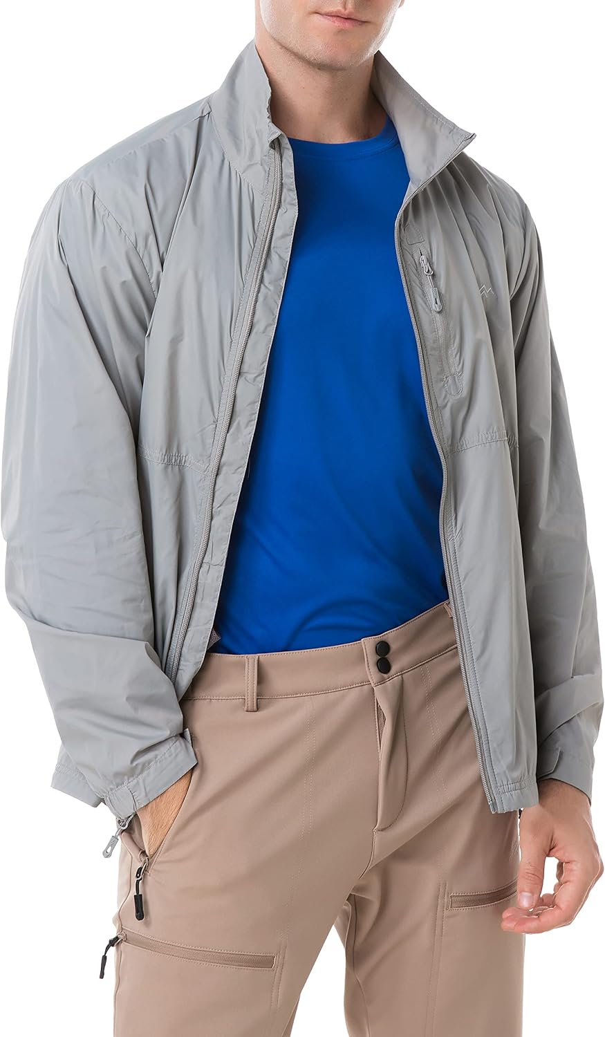 TRAILSIDE SUPPLY CO. Mens Windbreaker Jackets Lightweight Packable Jacket