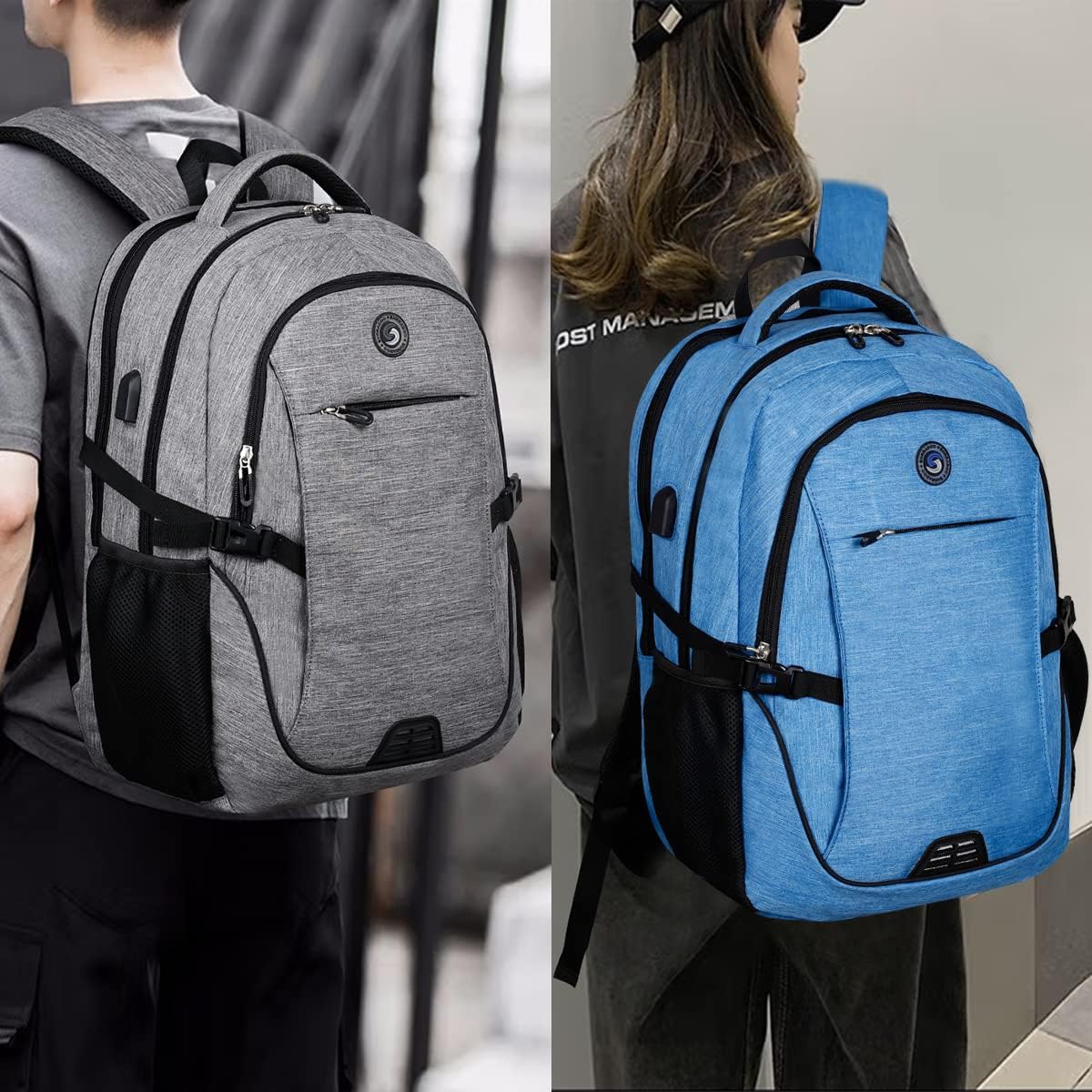 SHRRADOO Travel Laptop Backpack for Men Women, College High Schoolbag