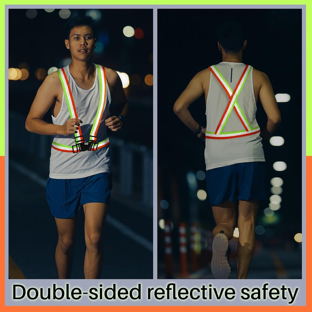 Hercicy Reflective Running Vests, Safety Vest Straps