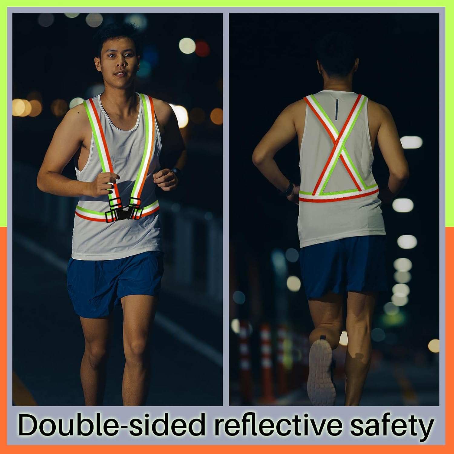 Hercicy Reflective Running Vests, Safety Vest Straps