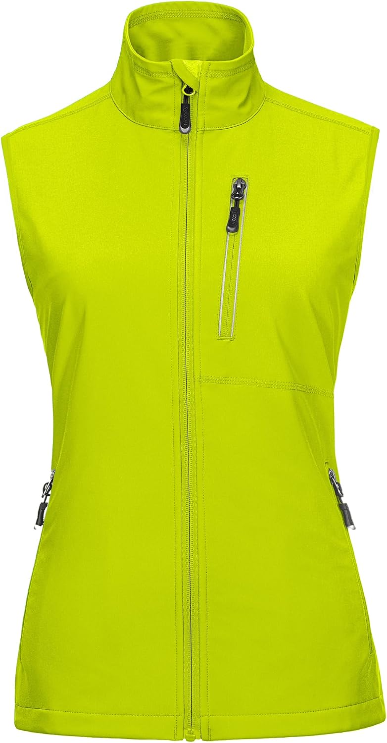 33,000ft Women's Lightweight Running Vest with 6 Pockets for Travel Golf
