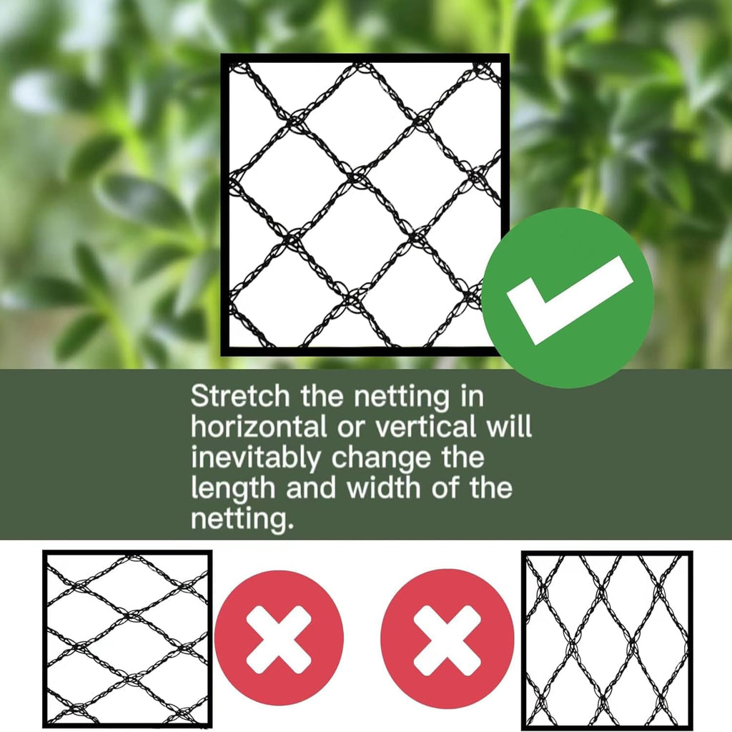 Bird Netting 25x100 Ft, 1 in Mesh Heavy Duty Garden Netting