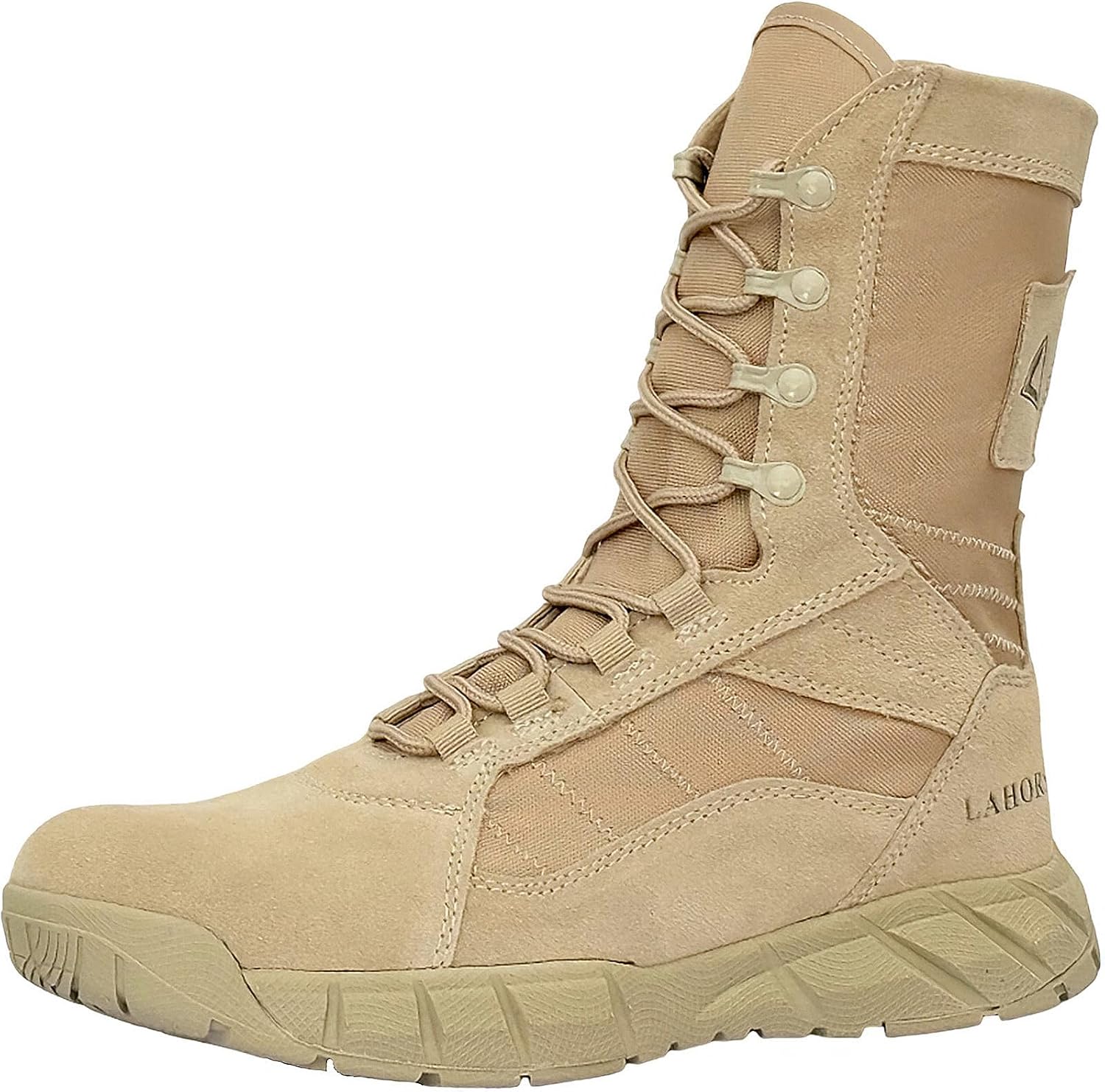 Lightweight Man Tactical Military Boots Combat Boots Anti-Collision Side Zipper Training Lace Up Outdoor Hiking Breathable Shoe