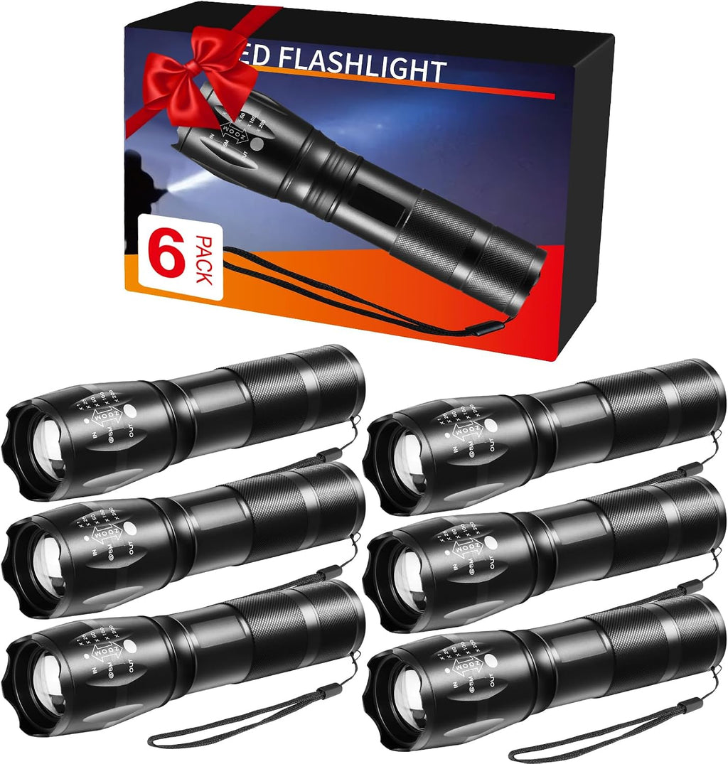 Staaricc 6Pack LED Small Flashlights High Lumens, Mini Flash Light for Home