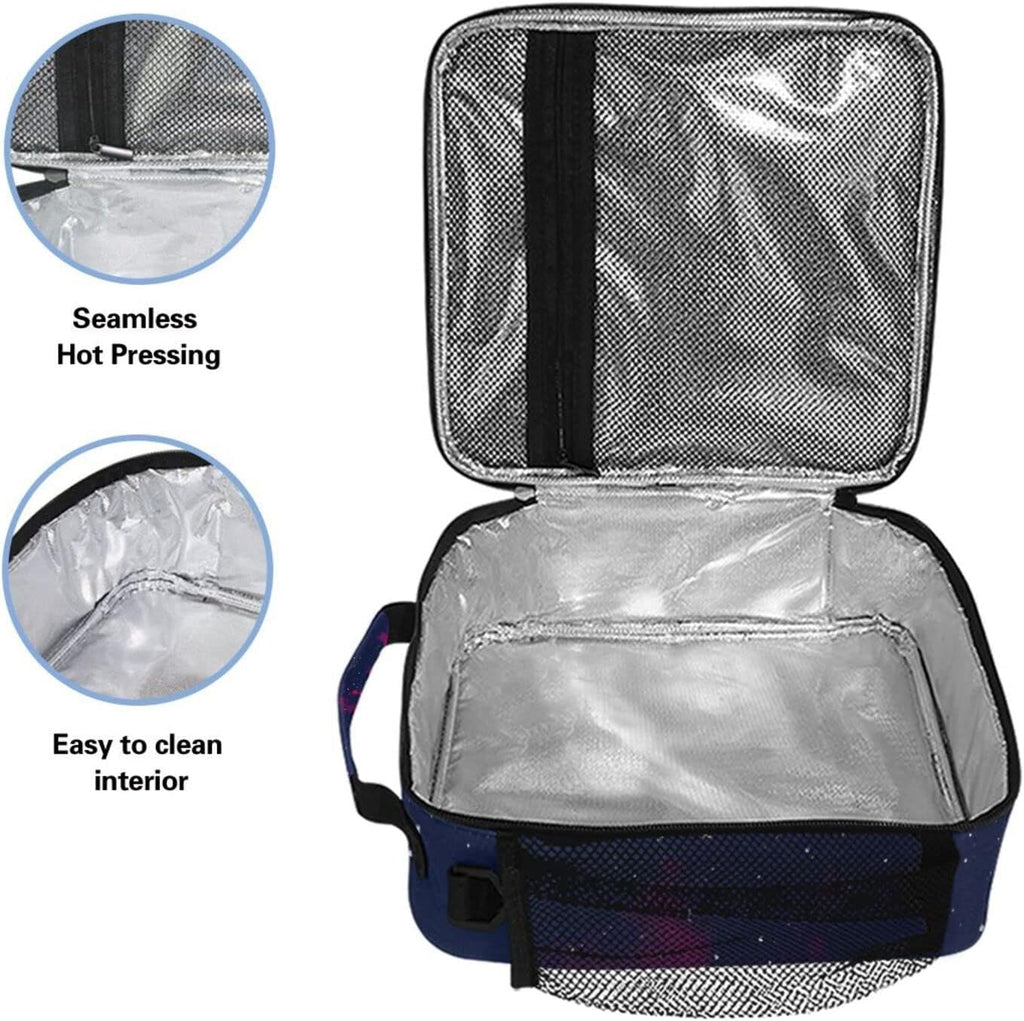 Galaxy Lunch Box Insulated Lunch Bag Cooler Tote Bag