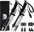 2 Pack Aluminum Trekking Poles, Tri-Fold Collapsible Walking Hiking Sticks | Adjustable, Quick-Lock, Lightweight, for Men Women Seniors Balance, Backpacking Camping Travel Gear by Underwood Aggregator