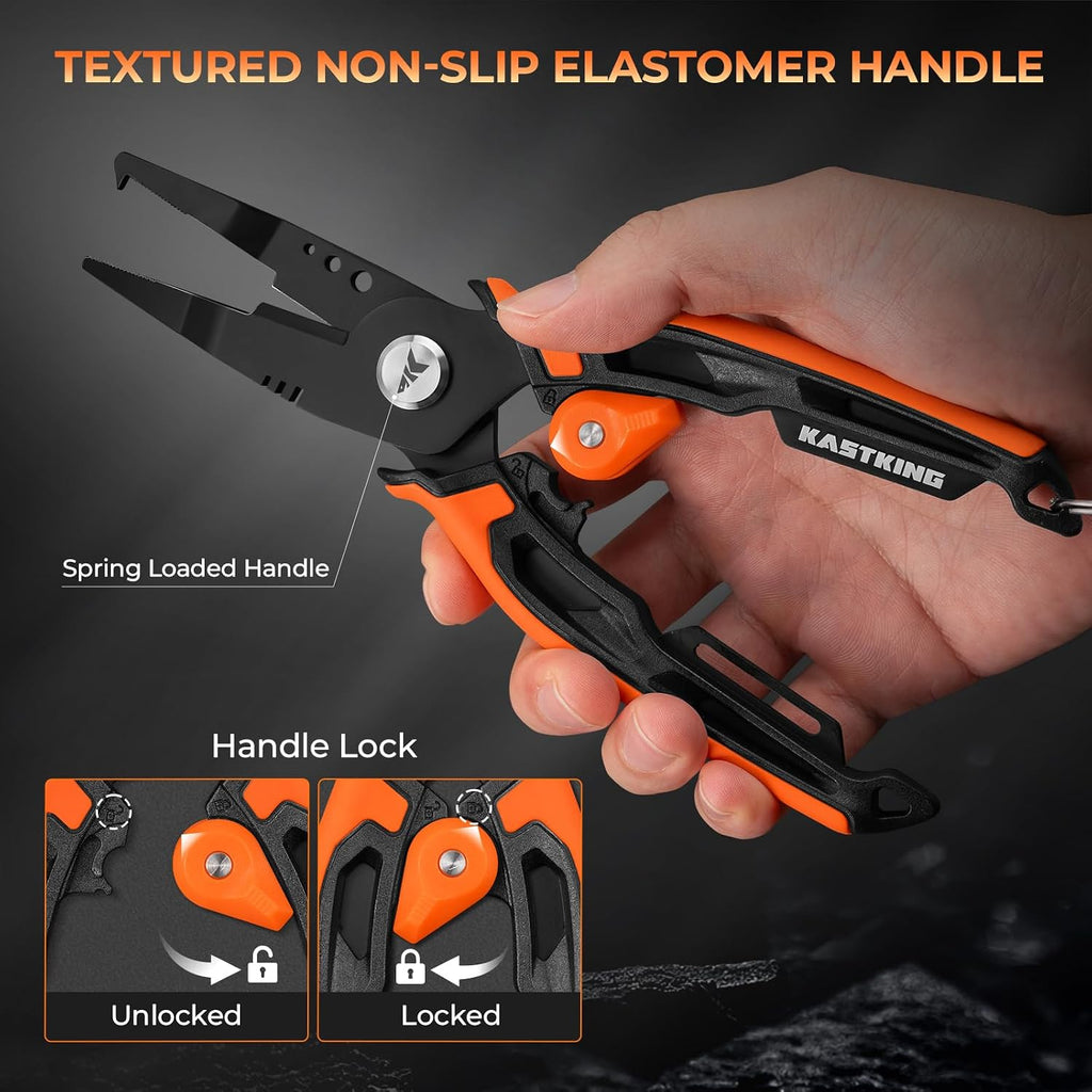 KastKing AeroVice 7.5” Fishing Pliers, Saltwater Resistant Fishing Gear