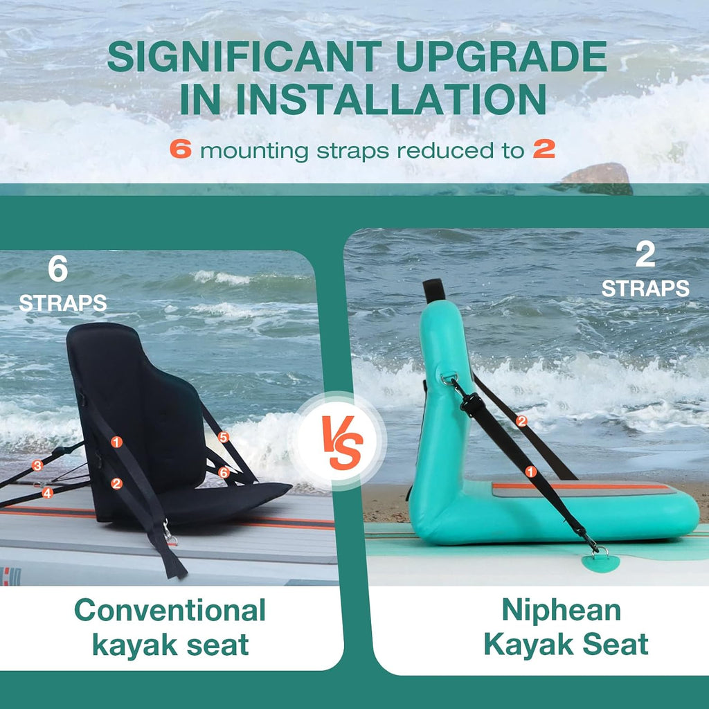 Niphean Kayak Seats with Back Support，Ergonomic Paddle Board Seat