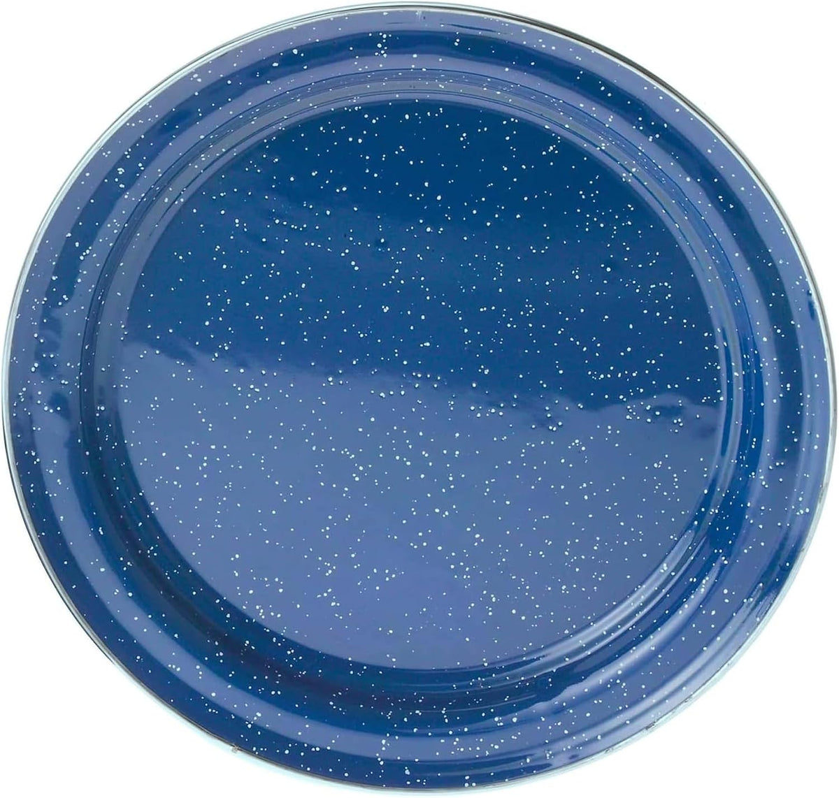 GSI Outdoors Pioneer Enamel 12 Pieces (4-Person) Dish Set I Enamelware Dishes Including Plates, Bowls and Mugs for Camping, Outdoors, RV, Camp, Blue
