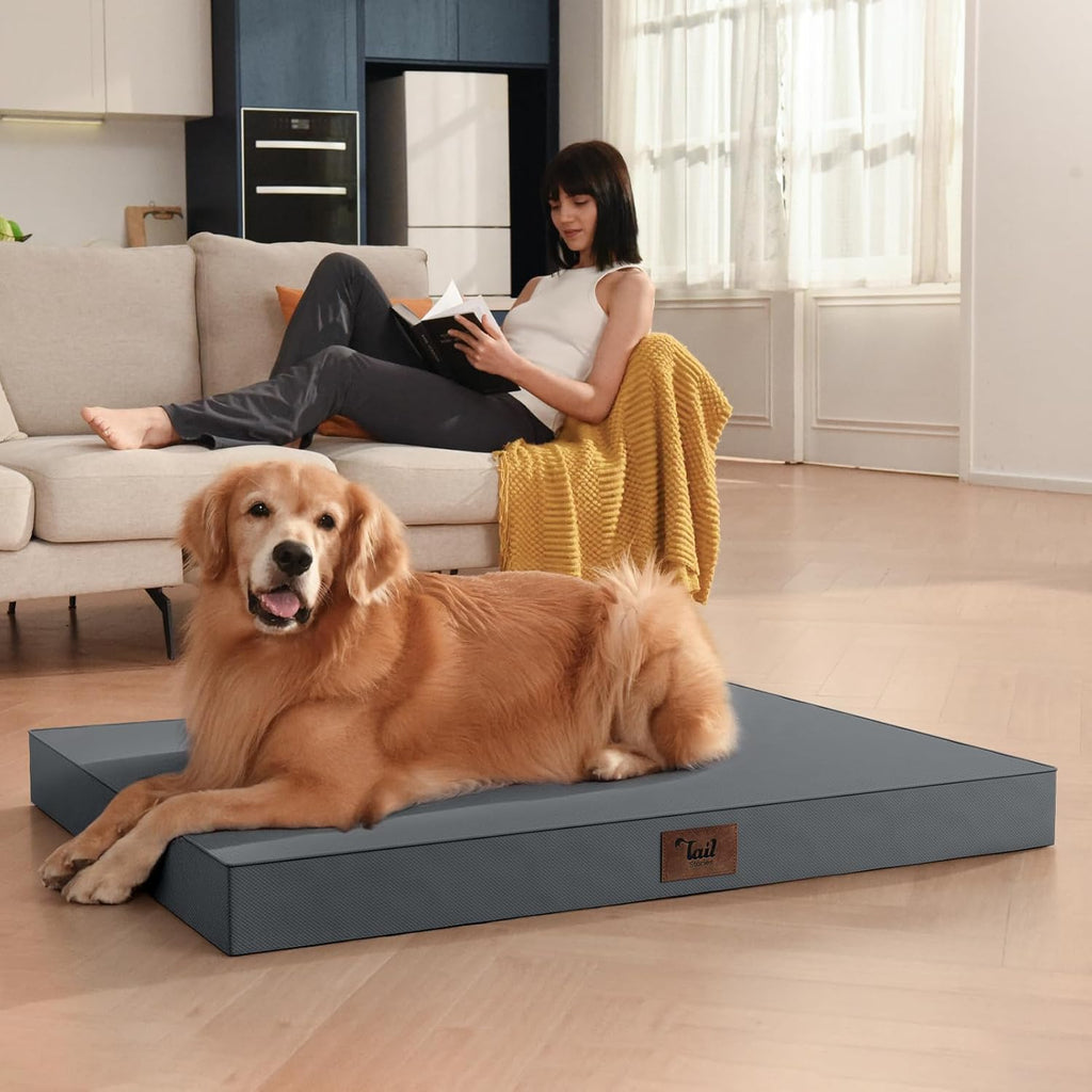Outdoor Waterproof Orthopedic Dog Bed for Medium Size Dogs