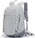 23L Lightweight Hiking Backpack, Travel Daypack with Pole Holder, Gray