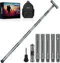 aiGear G2 Tactical Hiking Stick with Survival Kit, 5-Section Staff