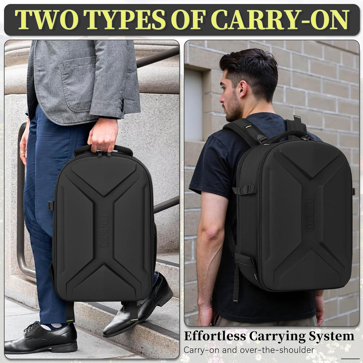 TORIBIO Large Hardshell Camera Backpack DSLR/SLR/Mirrorless Photography Bag
