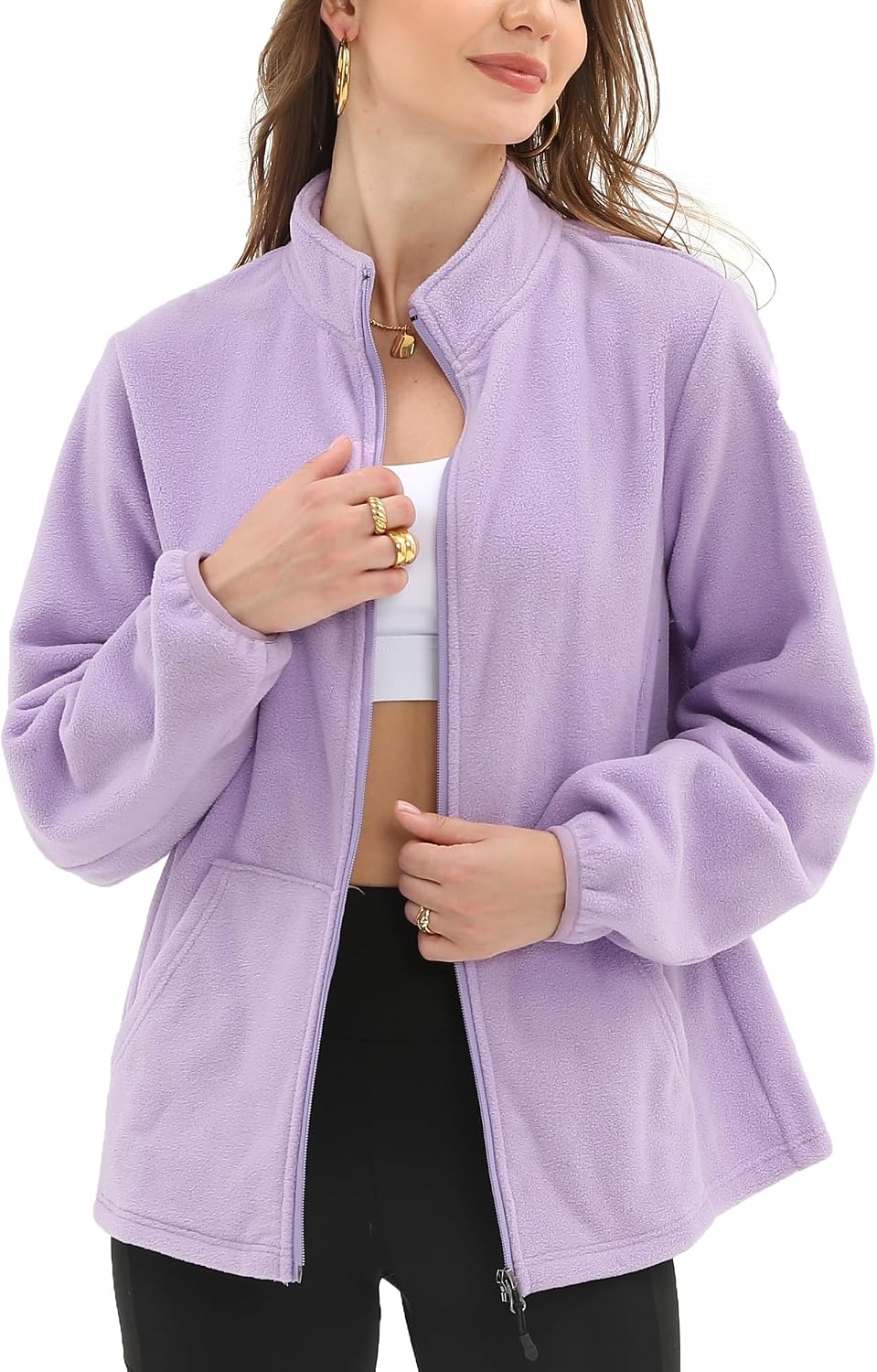 Argstar Women's Fleece Jacket 6 Pockets (XS-2XL)