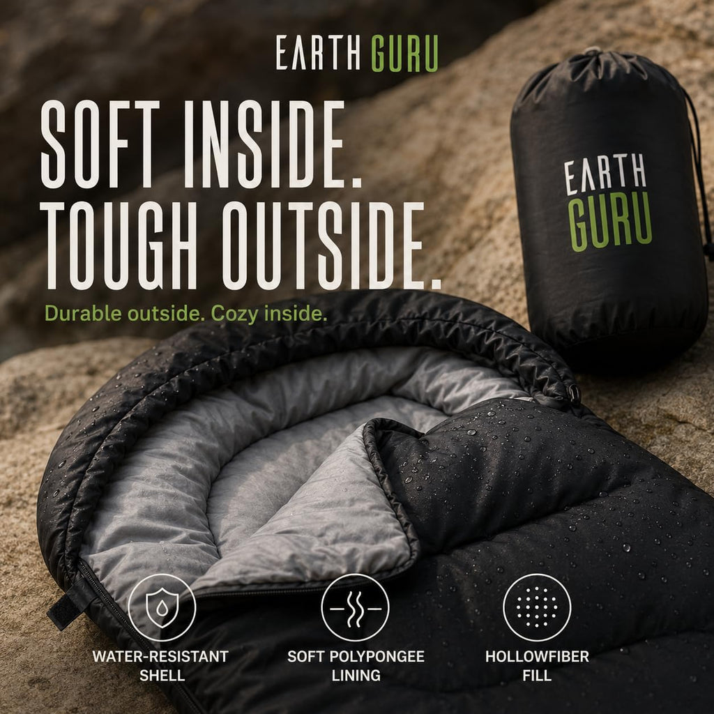 Sleeping Bags for Adults Cold Weather & Warm - Backpacking Camping Sleeping Bag for Kids 10-12, Girls, Boys - Lightweight Compact Camping Essentials Gear Accessories Hiking Sleep Must Haves
