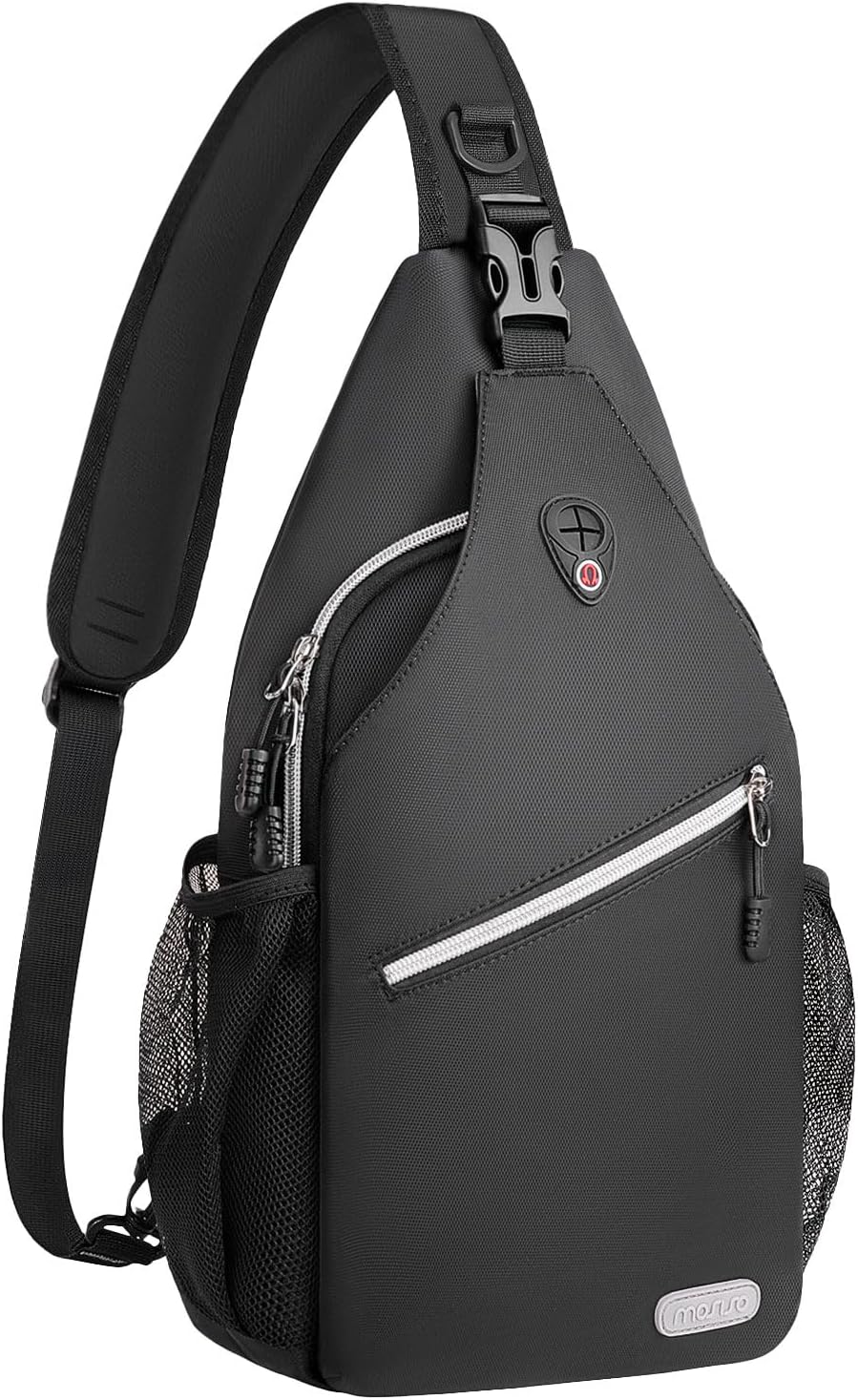 MOSISO Small Sling Bag for Men, Crossbody Shoulder Chest Daypack Bag