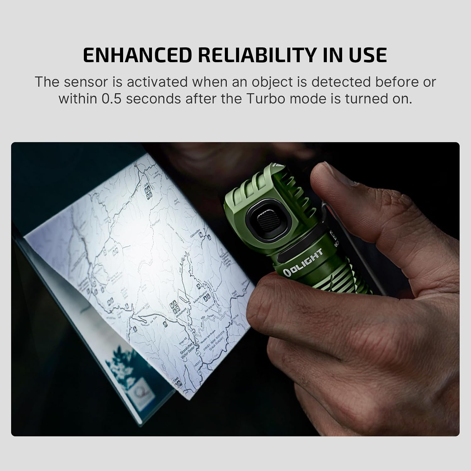 OLIGHT Perun 3 Headlamp Rechargeable, Red Light, Waterproof, OD Green