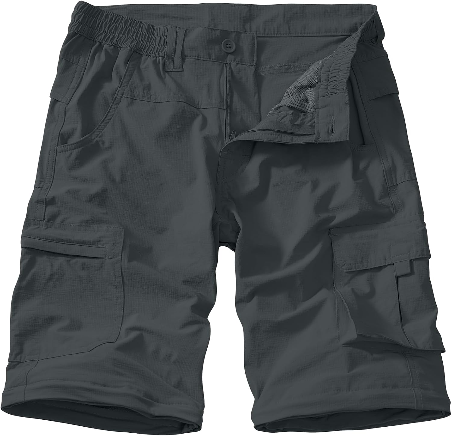 Mens Hiking Pants Convertible Quick Dry Zip Off Fishing Travel Safari Pants