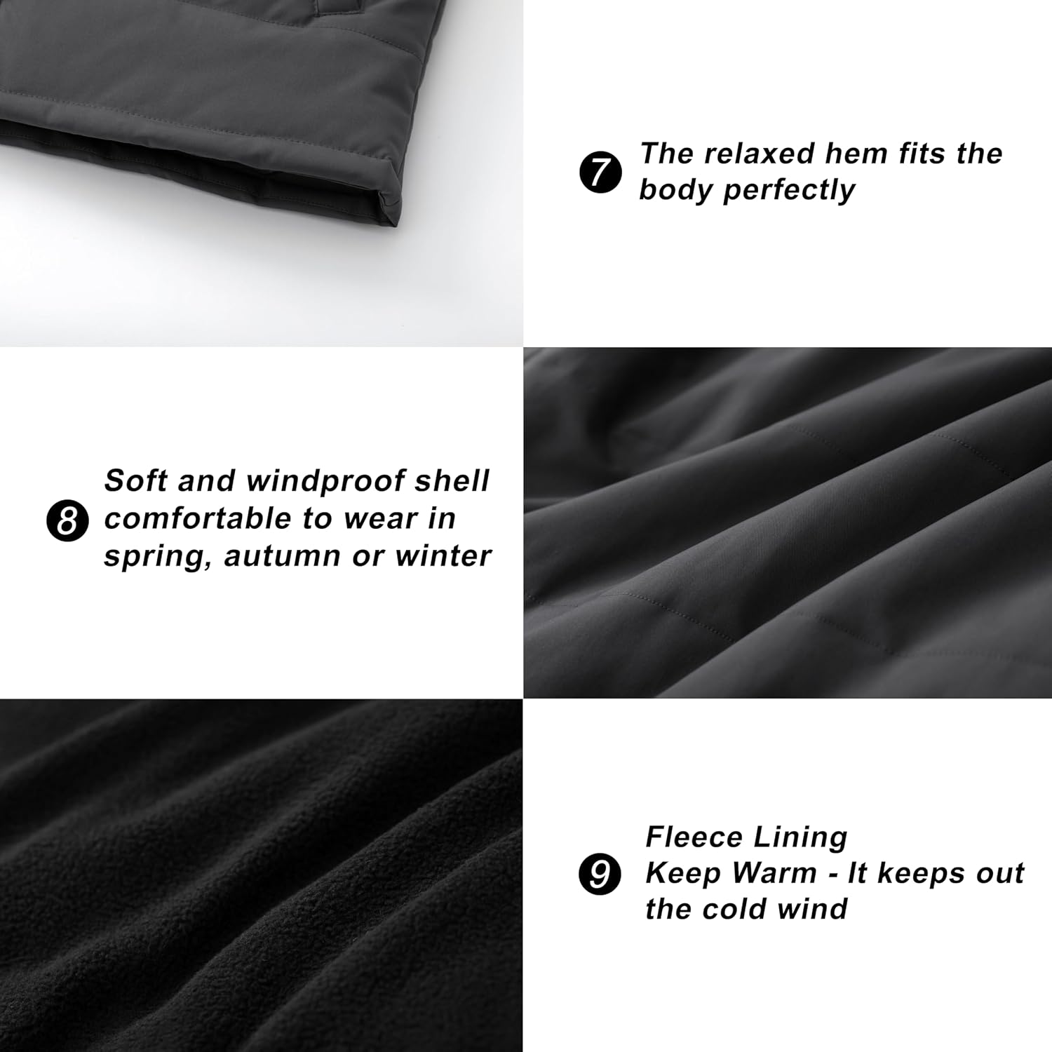 VtuAOL Men's Casual Fleece Lined Vest Outdoor Lightweight Vest Sleeveless Jacket for Travel Hiking