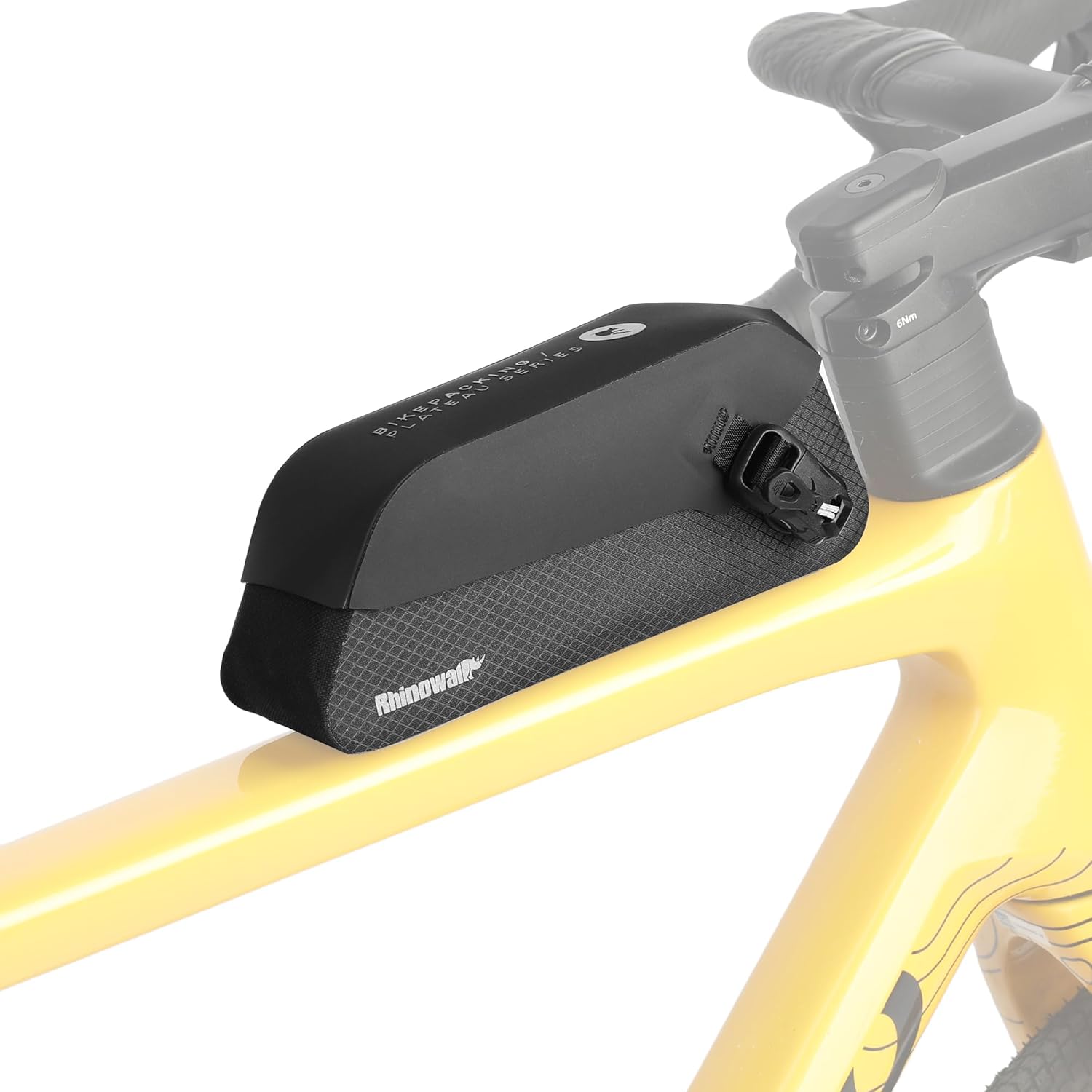 Rhinowalk Bike Top Tube Bag Waterproof IPX4 Magnetic Closure Frame Pouch for Road & MTB Slim Fit (Size 1.0L)